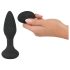 ANOS - roterende perlevibrator til analsex (sort)