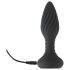 ANOS - roterende perlevibrator til analsex (sort)