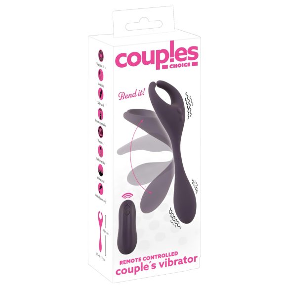 Couples Choice - Genopladelig 2-motors vibrator (lilla)