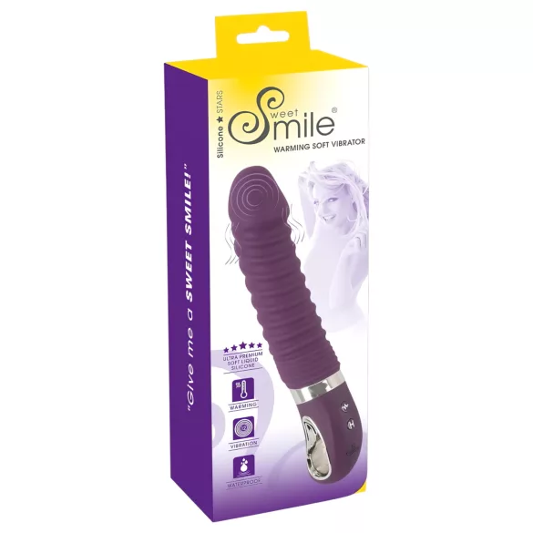 SMILE Soft - vibrator med varmefunktion - genopladelig - lilla