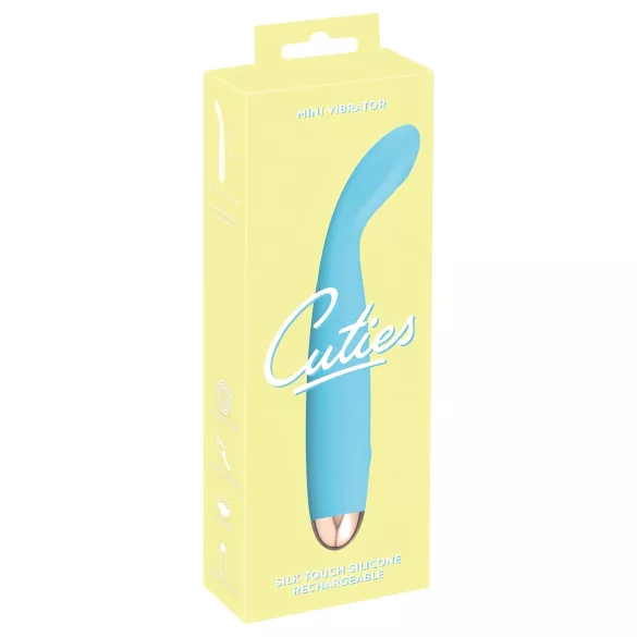 Cuties Mini - G-punkt vibrator - genopladelig, vandtæt - turkis