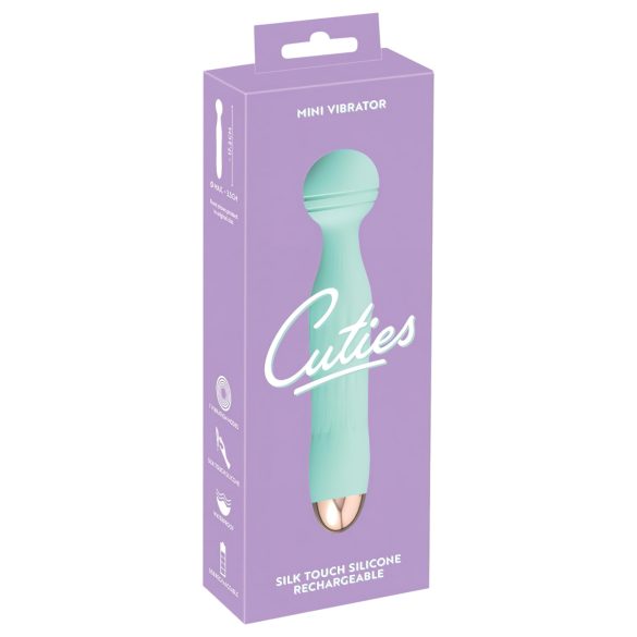 Cuties Mini Wand - genopladelig vandtæt vibrator (grøn)