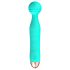 Cuties Mini Wand - genopladelig vandtæt vibrator (grøn)