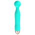 Cuties Mini Wand - genopladelig vandtæt vibrator (grøn)