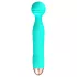 Cuties Mini Wand - genopladelig, vandtæt masserende vibrator (grøn)