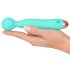 Cuties Mini Wand - genopladelig vandtæt vibrator (grøn)