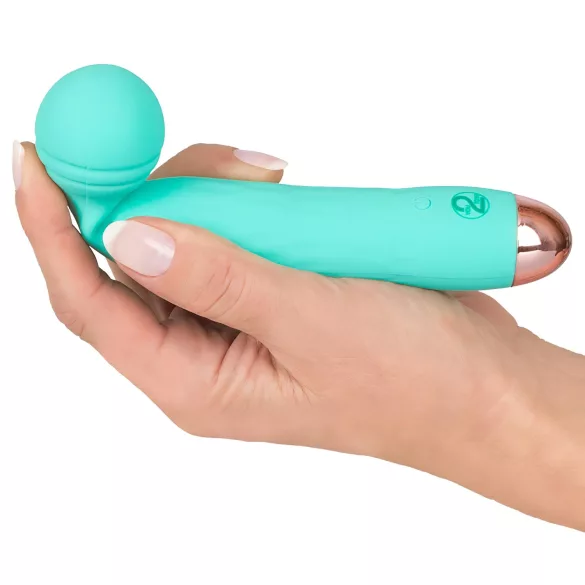 Cuties Mini Wand - genopladelig, vandtæt masserende vibrator (grøn)