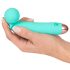 Cuties Mini Wand - genopladelig vandtæt vibrator (grøn)