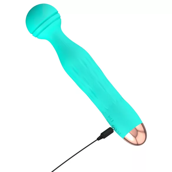 Cuties Mini Wand - genopladelig, vandtæt masserende vibrator (grøn)