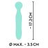 Cuties Mini Wand - genopladelig vandtæt vibrator (grøn)