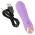 Cuties Mini - genopladelig, vandtæt gittervibrator (lilla)