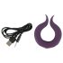 Couples Choice - opladelig, 2-motors penisring (lilla)