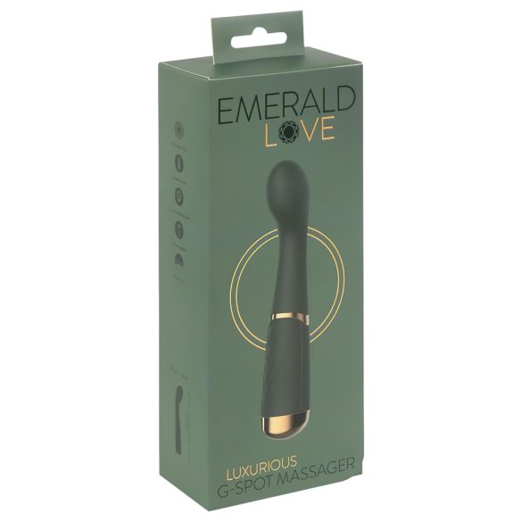 Emerald Love - Genopladelig, vandtæt G-punkt vibrator (grøn)