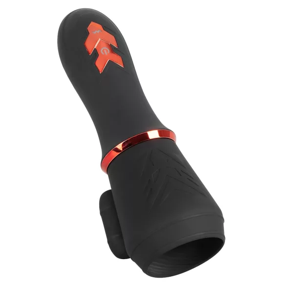 Rebel - penisvibrator med 2 motorer - genopladelig - sort