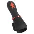 Rebel - genopladelig, 2-motors vibrator til mænd (sort)