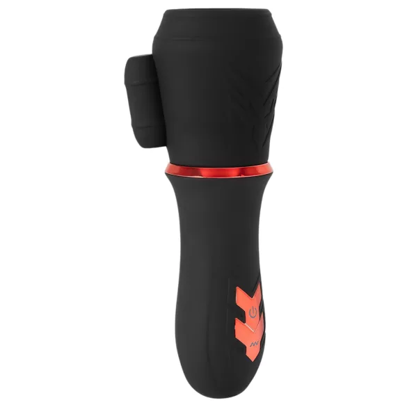 Rebel - penisvibrator med 2 motorer - genopladelig - sort