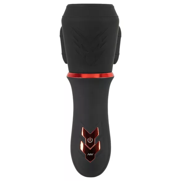 Rebel - penisvibrator med 2 motorer - genopladelig - sort