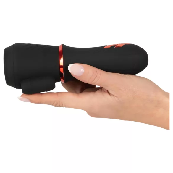 Rebel - penisvibrator med 2 motorer - genopladelig - sort