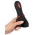 Rebel - genopladelig, 2-motors vibrator til mænd (sort)