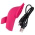 SMILE Licking - bølge- og tungebevægelse finger-vibrator (pink)