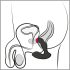 Rebel - genopladelig prostata vibrator med fjernbetjening (sort)