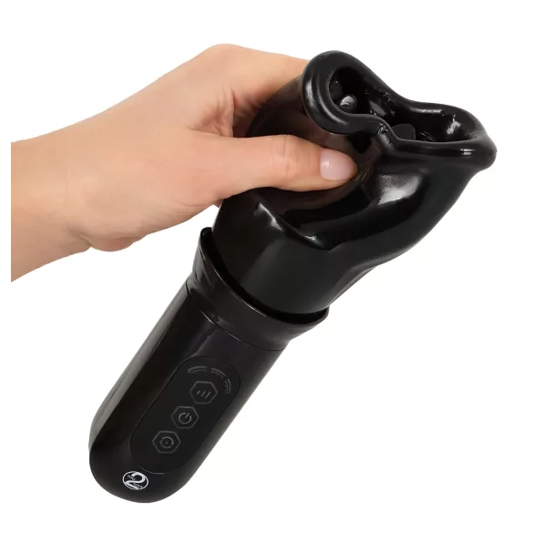 You2Toys - STROKER Rotating - genopladelig, roterende kunstig mund-masturbator (sort)