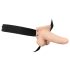 You2Toys Strap-on - hul vibrator med hul, der kan fastgøres (naturfarve)