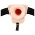 You2Toys Strap-on - hul vibrator med hul, der kan fastgøres (naturfarve)