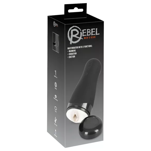 Rebel 3 Function - genopladelig, opvarmet kunstig vagina-masturbator