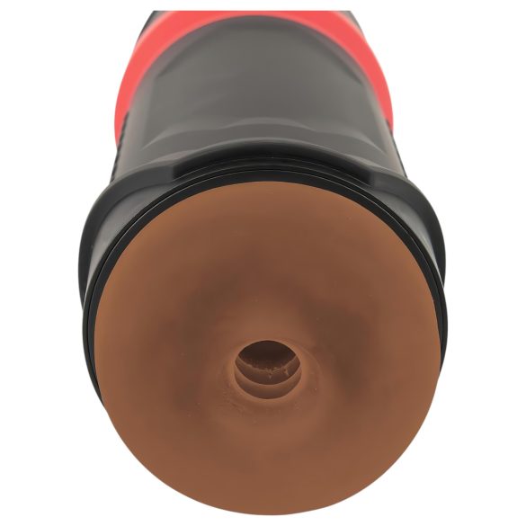 WYNE 04 - genopladelig vibrator og sugemasturbator (brun)