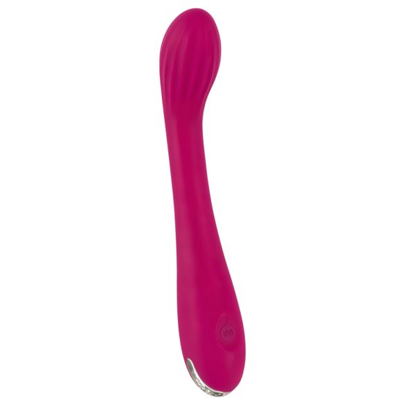 SMILE G-punkt - genopladelig, ribbet G-punkt vibrator (lilla)