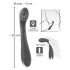 SMILE G-punkt - genopladelig, ribbet G-punkt vibrator (lilla)