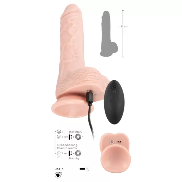 You2Toys - Medical RC - stødende-roterende vibrator (naturel)