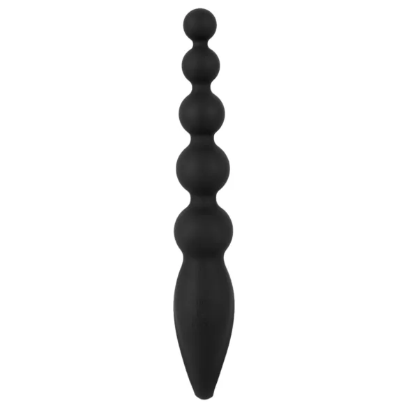 ANOS - analperlekæde vibrator - sort