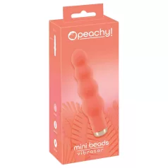 You2Toys - mini analperler vibrator - perler, peach farve