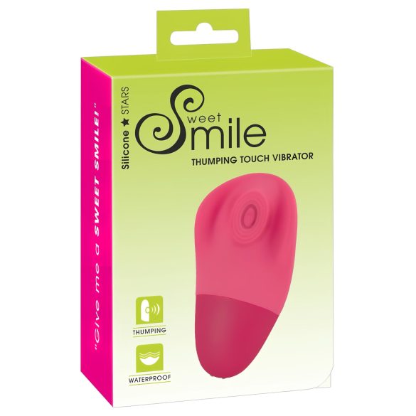 SMILE Thumping Touch - genopladelig, pulserende klitorisvibrator (pink)