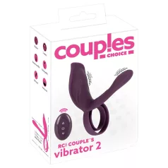   Couples Choice - penisring med fjernbetjening - genopladelig - lilla
