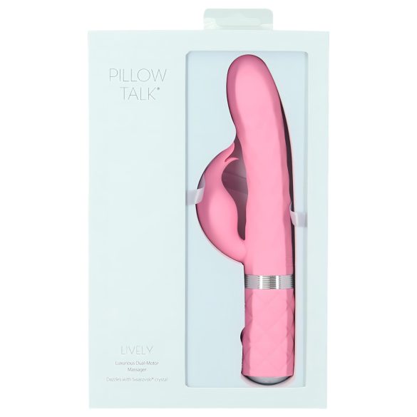 Pillow Talk Lively - genopladelig, klitorisstimulator vibrator (pink)