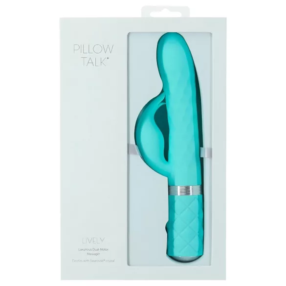 Pillow Talk Lively - genopladelig klitorisarm vibrator (turkis)