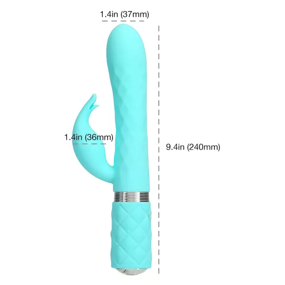 Pillow Talk Lively - genopladelig klitorisarm vibrator (turkis)