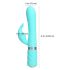 Pillow Talk Lively - genopladelig klitorisvibrator med arm (turkis)