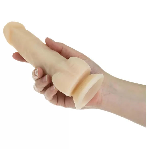 Naked Addiction Rotating 7 - roterende vibrator (18cm) - naturlig