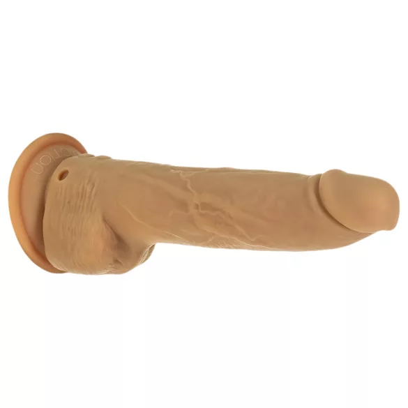 Naked Addiction - thrusting dildo vibrator - mørk - 23cm