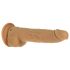 Naked Addiction Thrusting 9 - Kraftfuld vibrator i mørk, 23 cm
