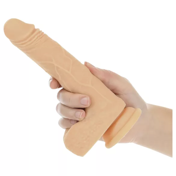 Naked Addiction Thrusting 7,5 - stødp   ibrator (19 cm, naturfarvet)