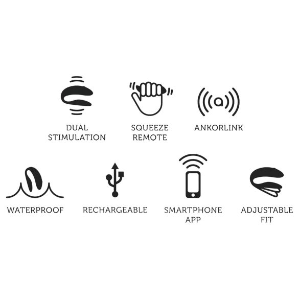 We-Vibe Chorus - genopladelig, smart parvibrator (orange)