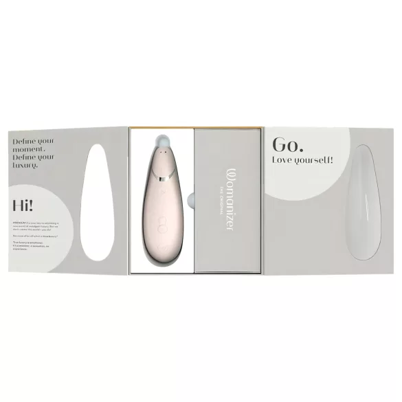 Womanizer Premium 2 - klitorisvibrator med lufttryk - hvid