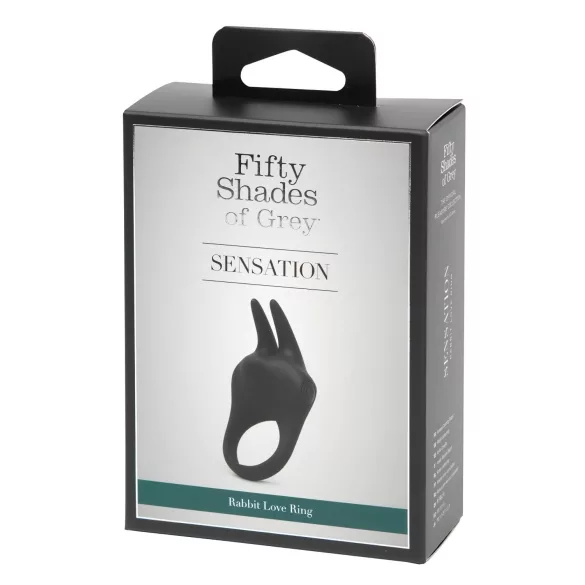 Fifty Shades - Kælen penisring med klitorisstimulator (sort)