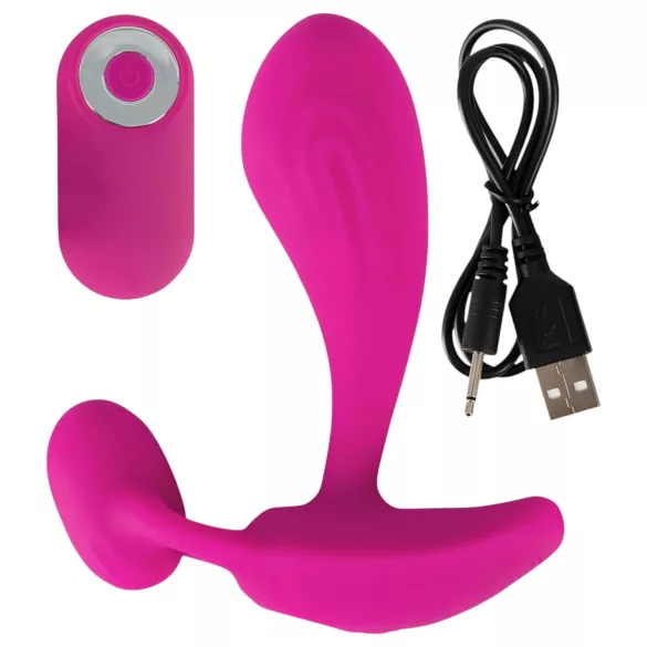 SMILE RC - G-punktsvibrator med fjernbetjening - genopladelig - pink