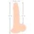 Naturtro dildo - 19cm (hudfarvet)